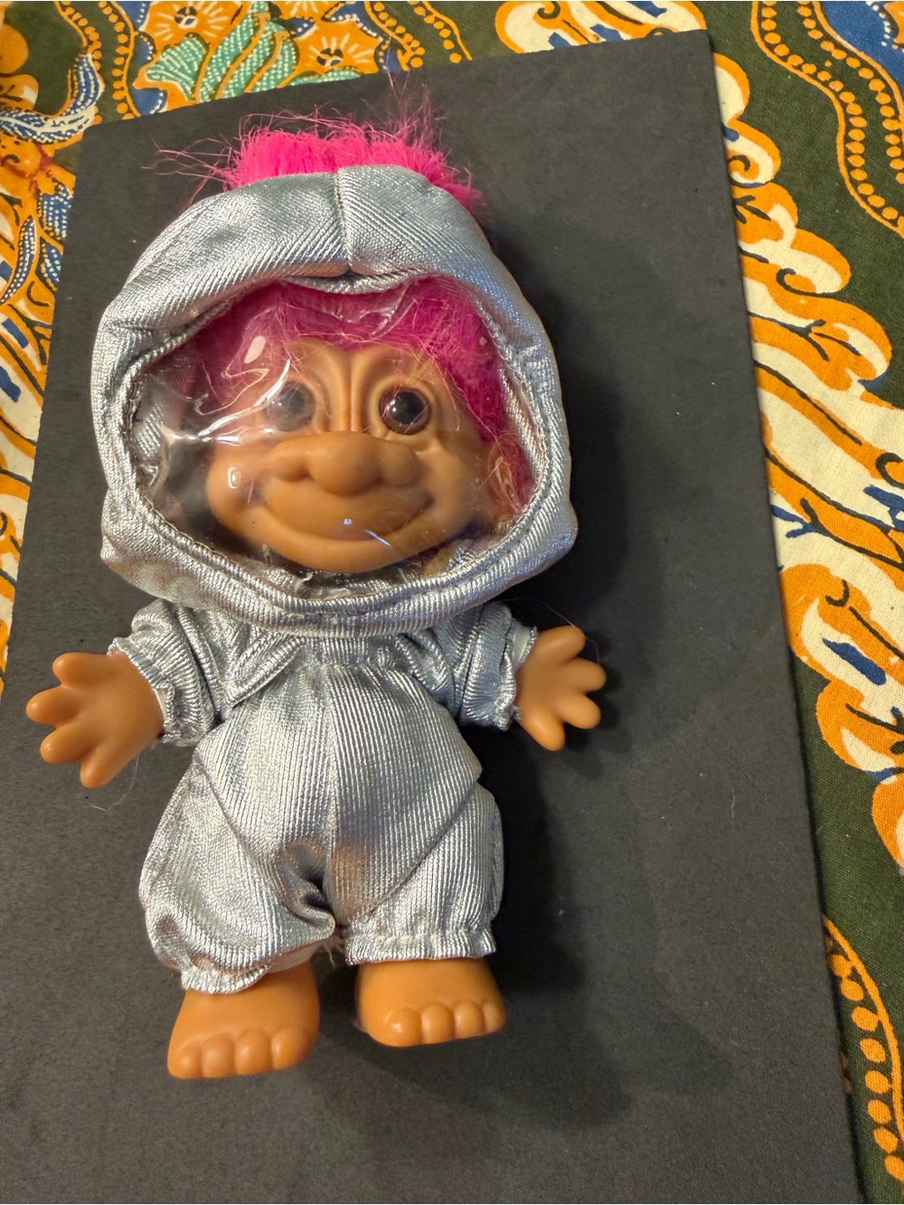 Russ Spaceman Troll Doll in Silver spacesuit